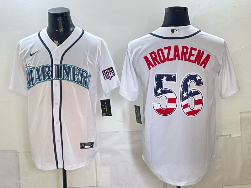 Men 2026 Seattle Mariners #56 Arozarena white Nike MLB Jersey 0719002